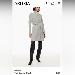 Babaton light grey Connor wool coat (2018/2019 version of the coat)